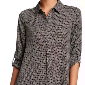 Anthro Pleione Geometric Tunic Dress